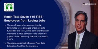 Ratan Tata Saves 115 TISS Employees from Losing Jobs; Releases Tata Education Trust Funds